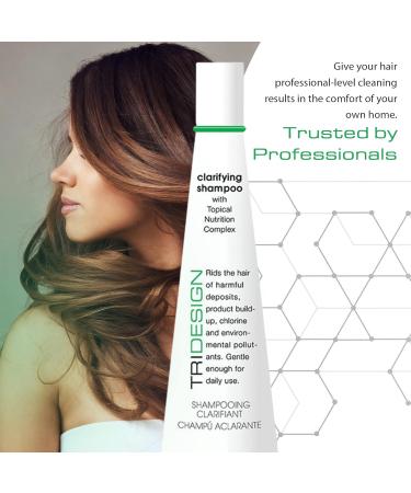 TRI Design Hair Care Clarifying Shampoo - Deep Cleansing Liquid Shampoo for Buildup & Impurities - Perfect Everyday Hair Care - 10.5 fl. oz - Buy Online on GoSupps.com