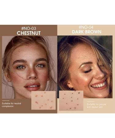 Natural Freckles Pen Duo - Waterproof & Long-Lasting Chestnut & Dark Brown Color Makeup Pens for Sun-Kissed Look - Buy Online on GoSupps.com