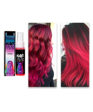 Temporary Hair Color Spray Wine Washable Hair Dye Spray Spray-On Hair Color Instant Vivid Hair Color for All Hair Types Fast-Drying Travel Size 1 oz 1-Pack