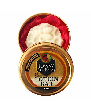 Ioway Bee Farm All Natural Lotion Bar (1.5 Ounce Unscented)