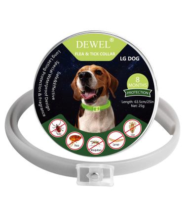 Dewel shining tick collar for dogs tick collar light band dog adjustable flea and ticks Prevention collars waterproof flea neck tape against vermin 63.5cm XL - Buy Online on GoSupps.com