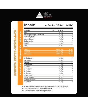 YPSI Amino Electrolyte Complex - Vegan Amino Acids & Electrolytes Powder - Peach Iced Tea Flavor - 400g (32 Servings) - International Shipping Available - Buy Online on GoSupps.com
