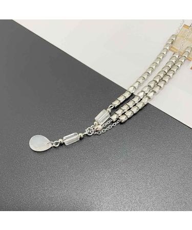 Prosy Bridal Rhinestone Head Chain - Elegant Silver Wedding Headband & Pearl Hairpiece for Brides & Bridesmaids - Perfect Festival Hair Accessories - Buy Online on GoSupps.com
