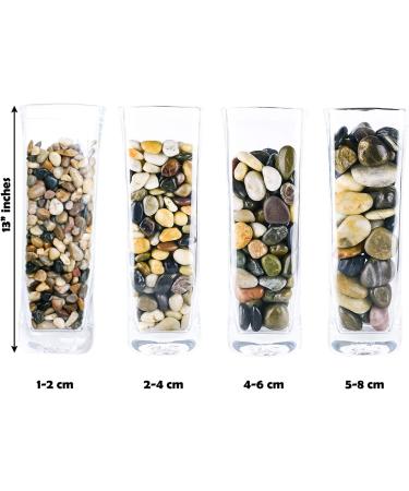 Galashield 2 lb Bag Polished River Rocks for Plants, Vases, Landscaping, Aquariums - 1-2 cm Decorative Stones - Buy Online on GoSupps.com