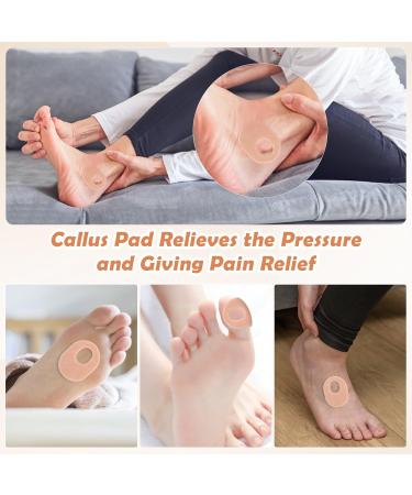 Shynek 72 Pcs Callus Pads - Self-Adhesive Felt Callus Cushions for Pain Relief - Corn Pads for Men & Women - Beige Oval Shape Foot Care - Buy Online on GoSupps.com