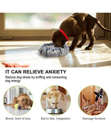 Dog Snuffle Mat - Enrichment Foraging & Slow Feeding Mat for Stress Relief - Durable Gray Design - Buy Online on GoSupps.com
