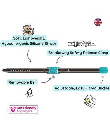 Kittyrama Cat & Kitten Neck Bands | As Seen in Vogue | Vet Approved Breakaway Hypoallergenic | Explore Stylish Havana & More - Buy Online on GoSupps.com