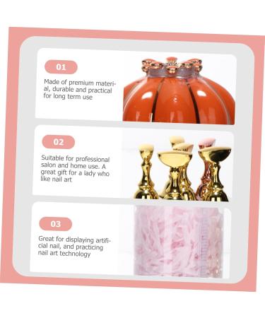 minkissy 2 Sets Nail Holder Fake Nail Tip Stand Nail Art Nail Tip Stand Pumpkin Magnetic Base Metal Brackets Nail Practice Base Fingernail Display Stand Pedicure Storage Rack Alloy - Buy Online on GoSupps.com