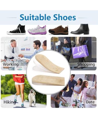 PrettSole Adjustable Heel Lifts - 3 Layer Height Increase Insoles for Women - Small Shoe Lifts for Leg Length Discrepancy - 1 Pair - Buy Online on GoSupps.com