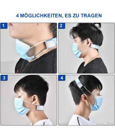 Buy HX Aurize Mask Tapes - Adjustable Band Extensions for Comfort | Soft Ear Relaxation | Blue (30 x 3 cm 1 Piece) - International Shipping Available - Buy Online on GoSupps.com