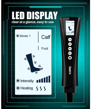 Compression Foot and Leg Massager with Heat - Ideal Gift for Edema and Varicose Veins - Buy Online on GoSupps.com