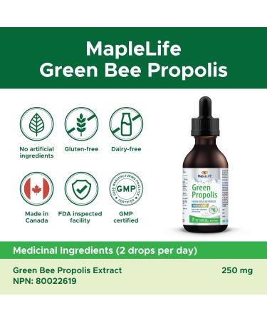 MapleLife Brazil Green Bee Propolis 30ml - Buy Online on GoSupps.com