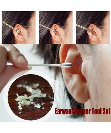Ear Cleaner 6PCS Earwax Cleaner Tool Set with Pu Leather Case Portable Ear Wax Removal Candles Satinless Steel 360 Spiral Ear Cleaning Kit Earwax Removal Tool (2Set A) - Buy Online on GoSupps.com