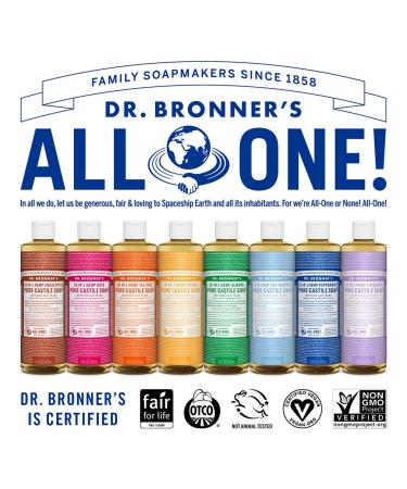 Dr. Bronner's Pure-Castile Liquid Soap (Eucalyptus 16oz) - Organic, 18-in-1 Uses for Face, Body, Hair, Laundry, Pets, Dishes - Concentrated, Vegan, Non-GMO - 1 Pack - Buy Online on GoSupps.com