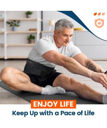 JOLAYSO Back Brace For Lower Back Pain With 4 Stays-Lumbar Support For Heavy Lifting Men Women-Breathable Waist Support Relief Sciatica Herniated Disc Large - Buy Online on GoSupps.com