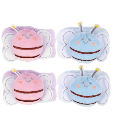FRCOLOR 4pi ces Bracelets Pourvage Du Visage Serviettes Pratiques Et Confortables Accessoires Spa Portables Pour Maison