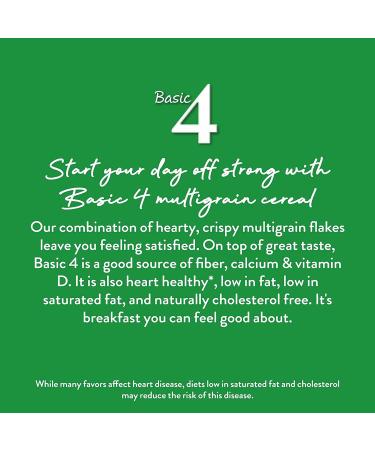 Basic 4 Multigrain Breakfast Cereal - Family Size 19.8 oz (Pack of 6) | High Fiber & Nutritious - Buy Online on GoSupps.com