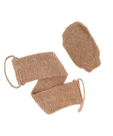 2 pieces of back brush with massage shoe back scrubber shower sponge peeling glove back scratch for shower bamboo fiber peeling scrubber sponge for men and women