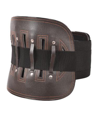 Belt Back Support Brace Protection Back Brace Lower Back Protective Waist Strap Fajas Para Hombres Men Herniated Disc Support Waist Trainer Corset Man Adjustable Sweat Band 110X25X2cm Brown