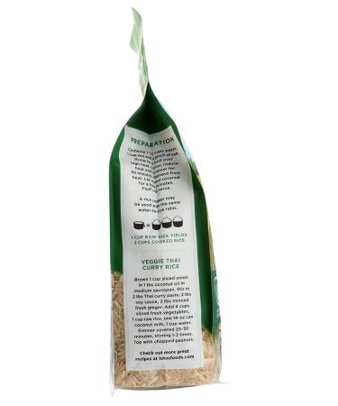 LOTUS FOODS Organic Brown Jasmine Rice - 30 OZ - Buy Online on GoSupps.com