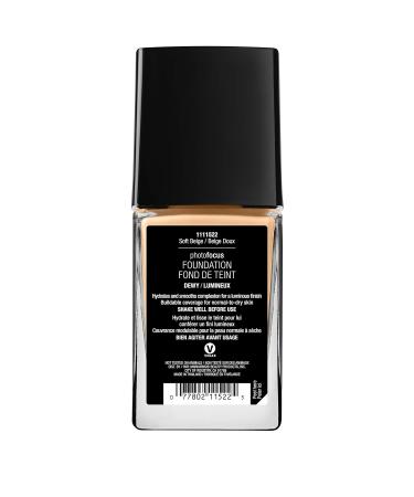 Wet N Wild Photo Focus Dewy Foundation - Moisturizing Soft Beige for Normal & Dry Skin - Vegan Imperfection Coverage - Buy Online on GoSupps.com
