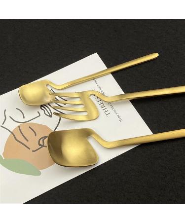 Flatware Sets Matte Rainbow 4Pcs Cutlery Set Dinnerware 304 Stainless Steel Dinner Fork Coffee Spoon Kitchen Knife Set Western Tableware Set (Color : 4Pcs Teaspoon) - Buy Online on GoSupps.com