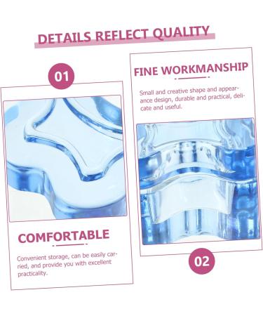  LALADEFIEE Glass Nail Dish Cups With Lids Glass Nail Art Cup Glass Crystal Cup Blue Crystal Glass Glass Nail Dish With Lid - Buy Online on GoSupps.com