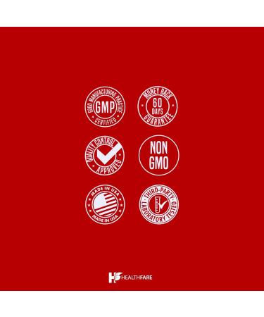 Healthfare Berberine HCL 5000mg | 120 Veg Capsules | Extra Strength Herbal Extract | Non-GMO Gluten-Free | Made in The USA - Buy Online on GoSupps.com