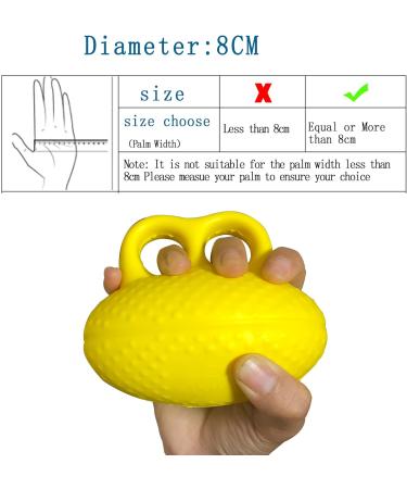 Buy Fingerball Training Ball - Yellow Grip Ball & Stress Relief for Hand Strengthening & Exercise - International Shipping Available - Buy Online on GoSupps.com