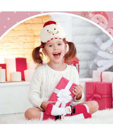 Christmas Eye Masks for Kids - Set of 3 Santa & Snowman Sleep Masks | Cute Eyemask for Boys & Girls | Perfect for Family Christmas Party - Buy Online on GoSupps.com