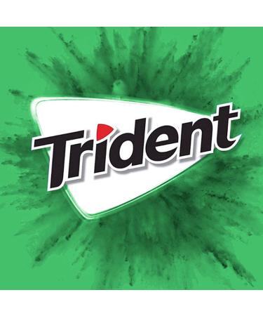 Trident Spearmint Sugar Free Gum 168 Pieces - 12 Packs, 14 Pieces Each - Buy Online on GoSupps.com