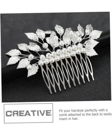 Ipetboom Hair Accessories Gold Hair Pin Wedding Hair Comb Pearl Headpiece Bridal Hair Comb Clip Girls Hair Clips Chic Hair Comb Pin Wedding Hairpin Comb Vintage Zinc Alloy Bride - Buy Online on GoSupps.com