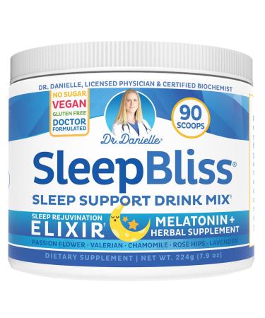 Doctor Danielle Sleep Bliss - All Natural Melatonin Sleep Supplement Support & Relief Drink Mix