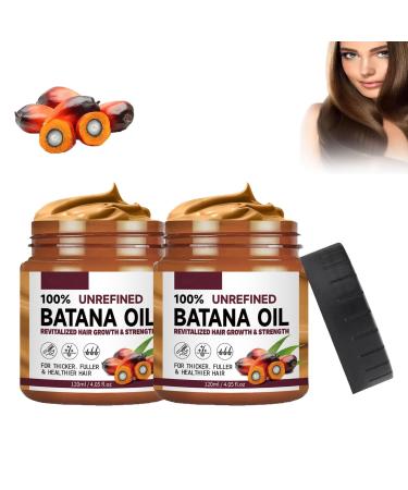 Xiniear Organic Batana Oil for Hair Growth Unrefined from Honduras for Healthier Thicker and Fuller Hair 2 Pieces 2 pieces