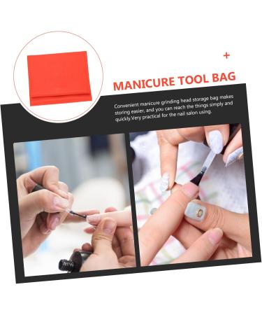 POPETPOP 1pc Grinding Diamond Storage Bag Nail Bit Storage Bag Drill Bits Holder Nail Tech Accessories Bit Holder Nail Manicure Kit Manicure Organizing Bag High Capacity Storage Rack Skin 23.5x9.5cm Orange - Buy Online on GoSupps.com