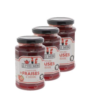 Lot 3x Dordogne strawberry jam - jar 315g