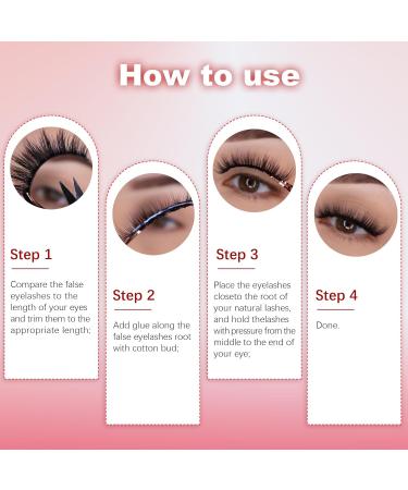 Buy Bemi Wispy 100% Handmade False Eyelashes - Luxurious Cat Eye Look 10 Pairs for Everyday & Wedding Use - Buy Online on GoSupps.com