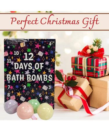 Bath Bomb Advent Calendar 2024-12 Days of Bath Bomb with Cute Headband - Christmas Gifts for Women Bath Bombs Gift Set Bath Gift Set Pamper Gifts for Women & Kids - Buy Online on GoSupps.com