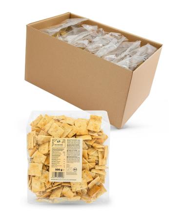 KoRo KoRo - Organic Rosemary Crackers 6 x 500g - Crunchy wheat pastries - With spicy rosemary notes - Perfect with wine appetizers or cheese