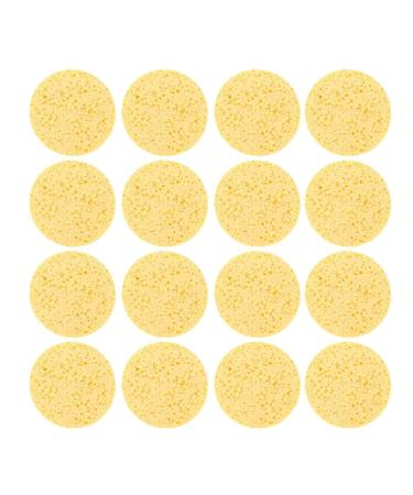 20 Pack Reusable Yellow Makeup Sponges - Natural Facial Cleaning & Makeup Removal Sponge - Buy Online on GoSupps.com