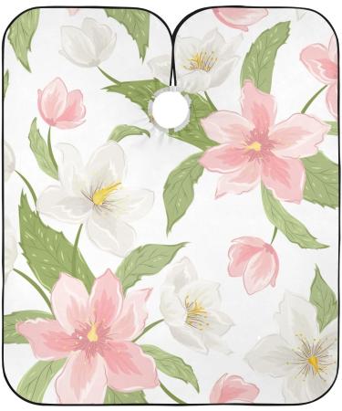 Waterproof Barber Cape with Rose Flower & Cheetah Pattern - Unisex Hair Cutting Bib for Men | Shop Now - Buy Online on GoSupps.com