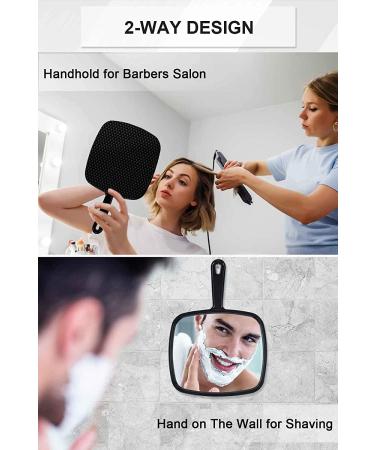 Mirrornova Hand Mirror XL - Barber Hairdressing Handheld Mirror for Salon, Pack of 3 - Buy Online on GoSupps.com