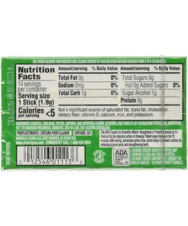 Trident Watermelon Twist Sugar Free Gum 18 Sticks 15 Count 1 lb - Buy Online on GoSupps.com