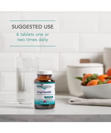 Nutricology King Chlorella 600 Chewable Tablets - Pure Health Supplement - Buy Online on GoSupps.com
