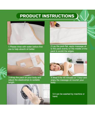 Buy Castor Oil Pack Kit - Leak-Proof Adjustable Size Organic Cotton for Waist & Neck | Flannel Khaki - International Shipping Available - Buy Online on GoSupps.com