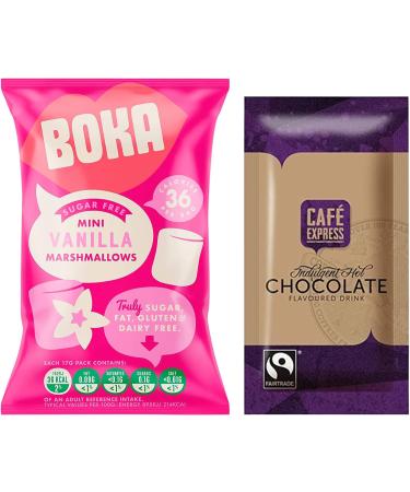 Hot Chocolate Gift Set Hamper 12 Hot Chocolate Sachets Stirrers & Marshmallows A Nice Birthday or Seasonal Gift - Buy Online on GoSupps.com