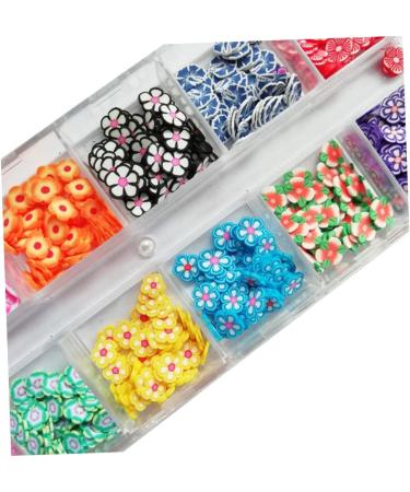 Healeved 2 Boxes 12 Polymer Clay Sequins Lemon Nail Art Fruit Nail Sequins Nail Decorations for Nail Art Nails Decoration Nail Art Accessories Nail Stickers Soft Pottery 3d The Flowers - Buy Online on GoSupps.com