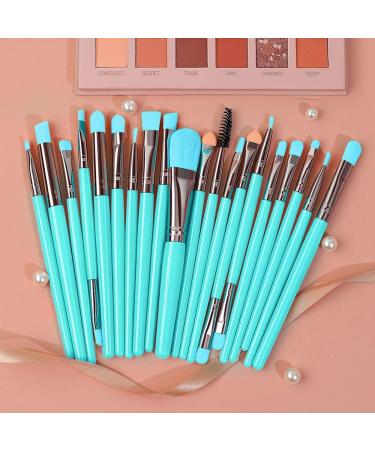 Beifenl 20 Makeup Brush Set Fashion Fluorescent Pure Color Eye Shadow Brush Professional Makeup Beauty Brush (Fluorescent Blue) - Buy Online on GoSupps.com