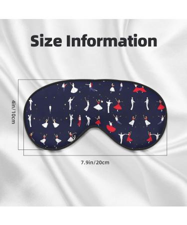 SSIMOO Ballroom Dance Eye Mask | Soft Breathable Sleep Patch for Women | Perfect for Travel & Relaxation - Black - Buy Online on GoSupps.com
