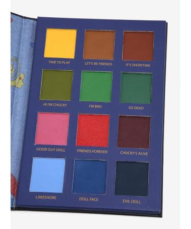 Child's Play Chucky Eyeshadow Palette - 12 Colors with Mirror | International Shipping Available - Buy Online on GoSupps.com